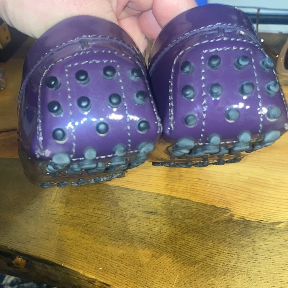 Tod’s patent purple driving moccasins size 41 - Picture 4 of 6